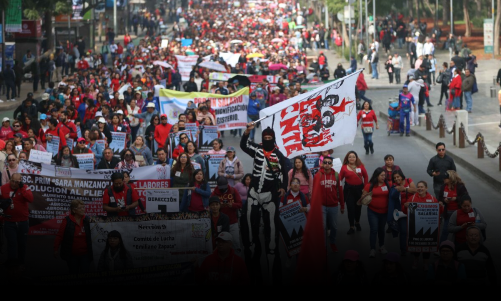 CNTE anuncia megamarcha en CDMX para el 17 de julio