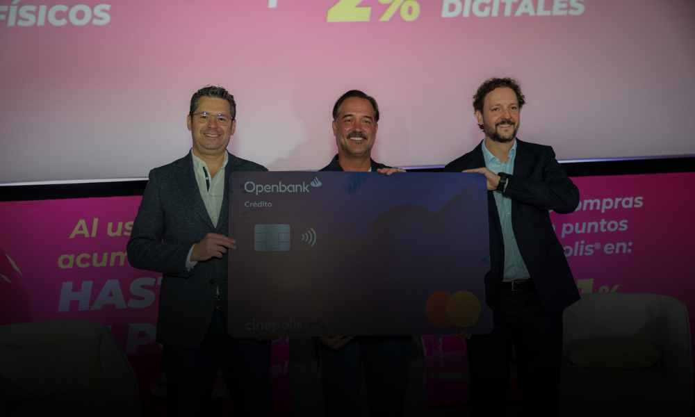 Openbank México, Cinépolis, y Mastercard lanzarán tarjeta de crédito conjunta