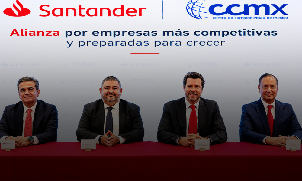 Santander México y el Centro de Competitividad México unen capacidades para acercar financiamiento y herramientas de crecimiento a más de 5 mil empresas